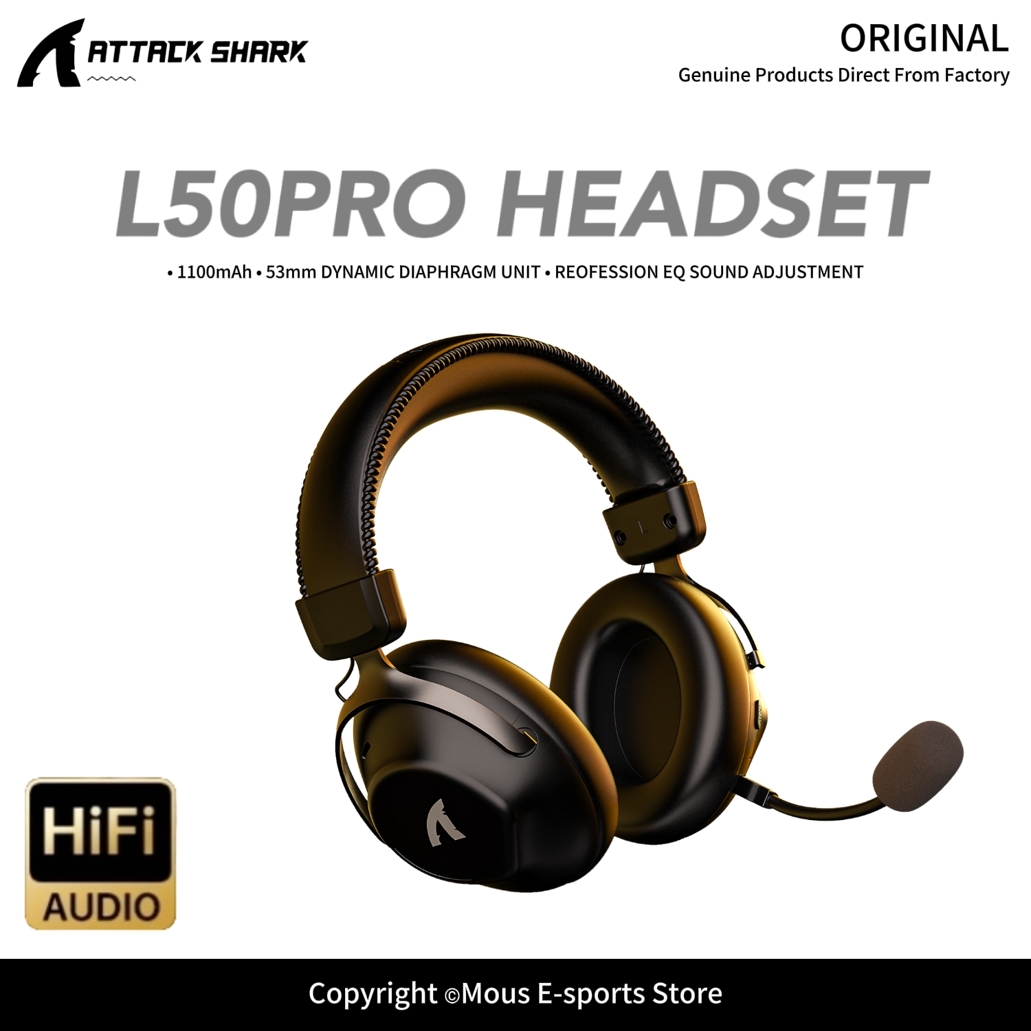 ATTACK SHARK L50PRO Tri-Mode W - Esports Gaming Gear review and price